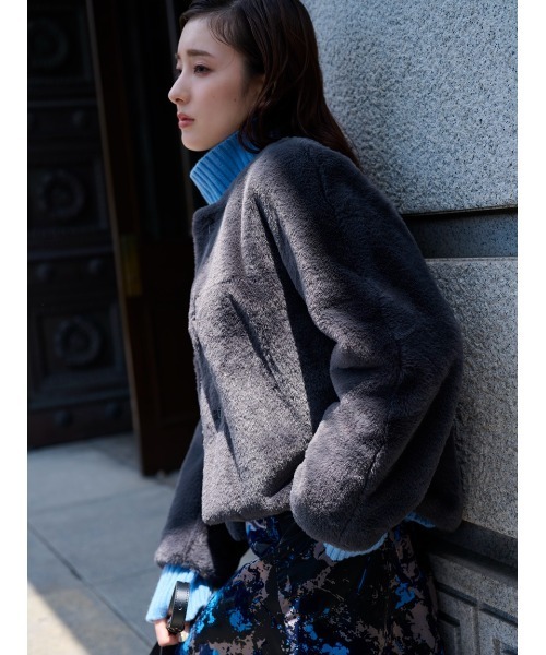 FRAY I.D（フレイアイディー）の「ECOPELショートファージャケット