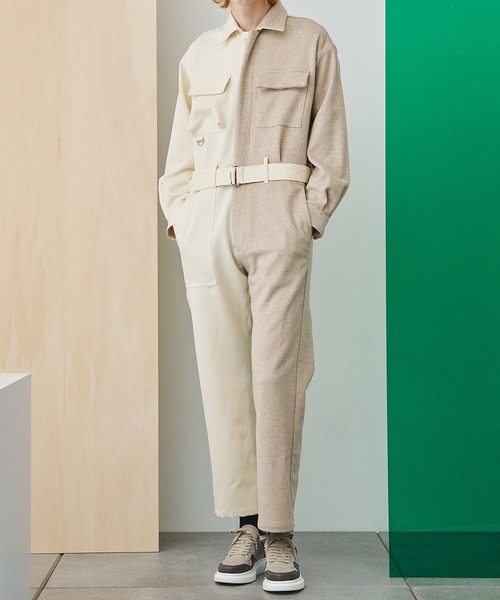 ハーフドッキングジャンプスーツ（つなぎ/オールインワン）｜UNITED