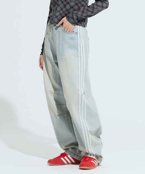 Adilenium シーズン 3 バナナフィット ウォッシュドデニムパンツ