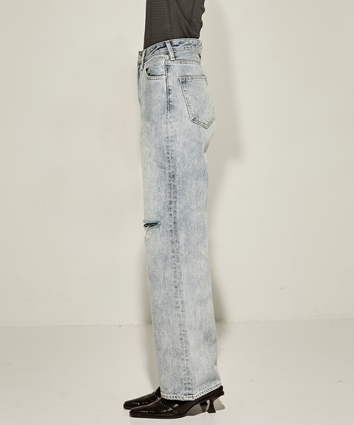 CLANE/クラネ】SLASH CUT DENIM PANTS/スラッシュカットデニムパンツ
