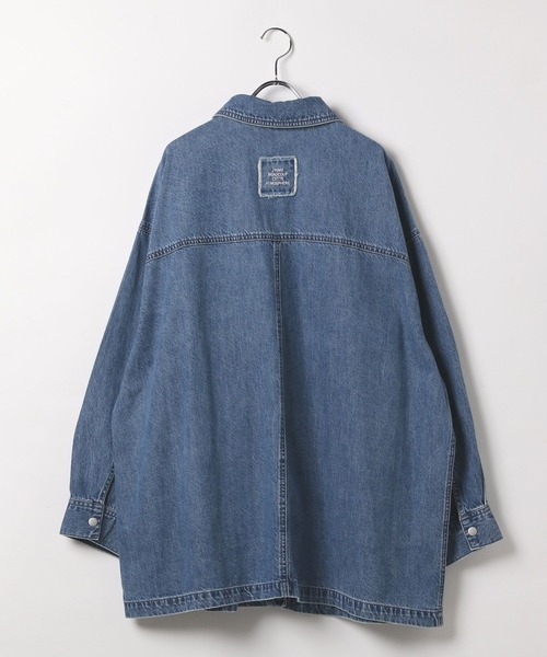 セール】フリンジパッチ／BIGデニムシャツ 579688（シャツ/ブラウス