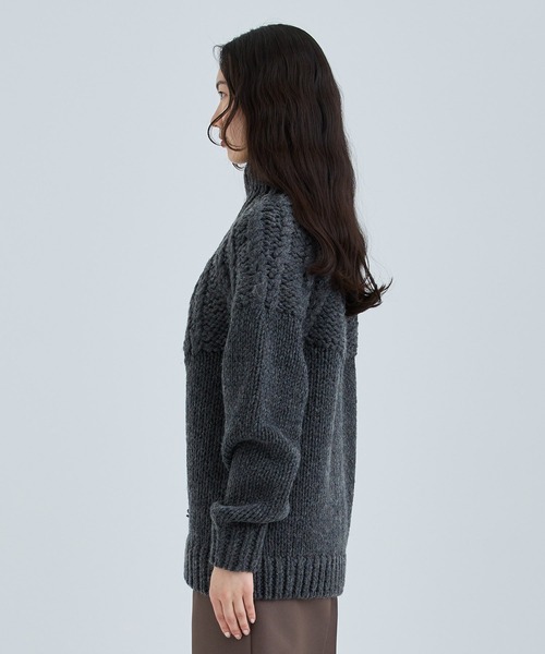 CLANE/クラネ】CHUNKY CABLE HAND KNIT TOPS/チャンキーケーブルハンド