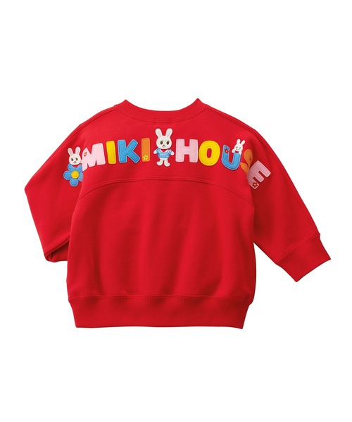 MIKI HOUSE（ミキハウス）の「うさこバックロゴトレーナー（スウェット