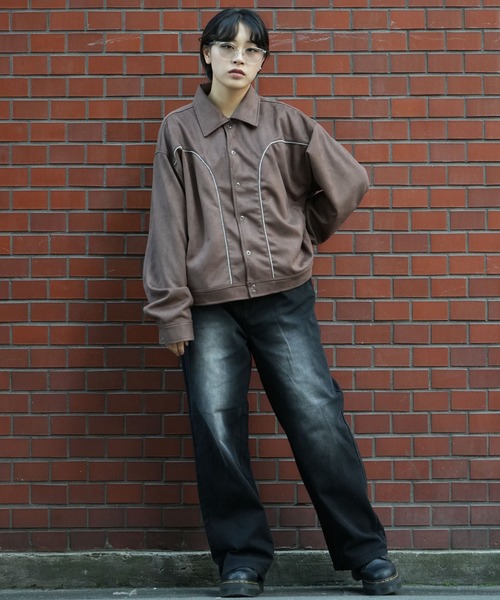 Soupy Soupy（スーピースーピー）の「faux suede western stitch short