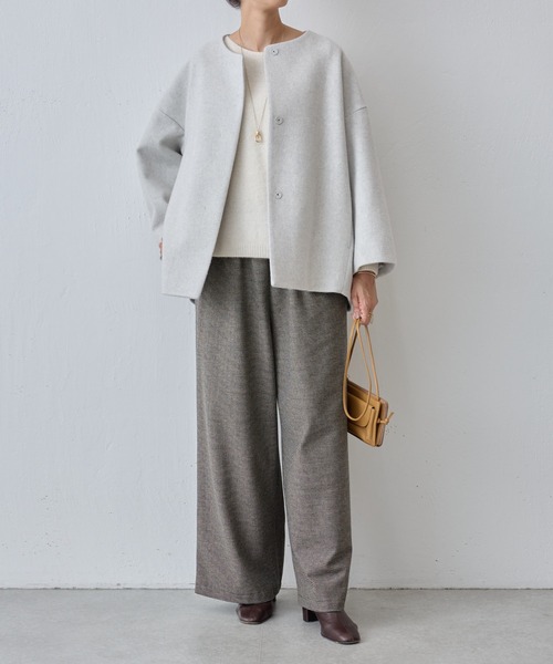 BEARDSLEY（ビアズリー）の「うしろぷっくりウールコート（ノーカラー