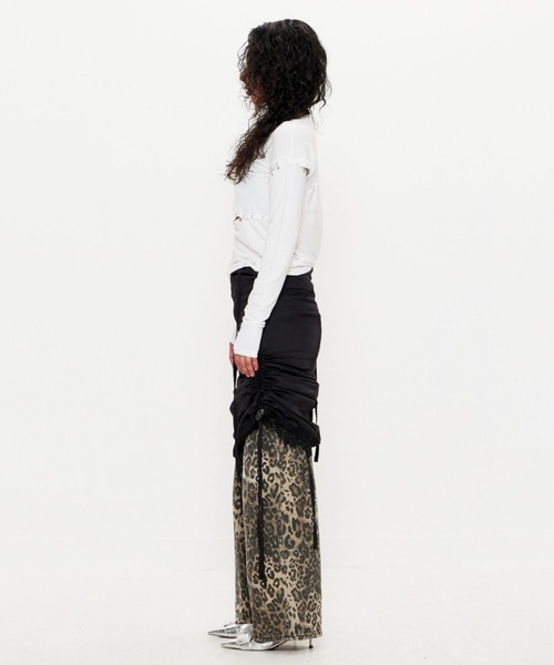 BEEDEN（ビーデン）の「LEOPARD PRINT WIDE STRAIGHT PANTS（その他
