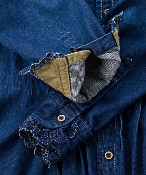 45R（フォーティファイブアール）の「小麦デニムのシャツドレス