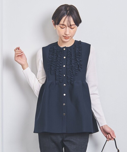 UNITED ARROWS（ユナイテッドアローズ）の「P ミニフリル ニットベスト