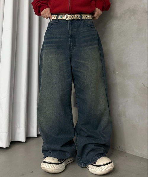 セール】ヴィンテージカラーオーバーダイデニム【SETUP着用可能