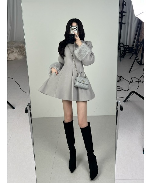 Darich（ダーリッチ）の「ウエストベルトメルトンコート（その他