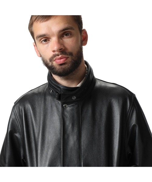 SOPHNET.（ソフネット）の「LEATHER STAND COLLAR JACKET（ブルゾン