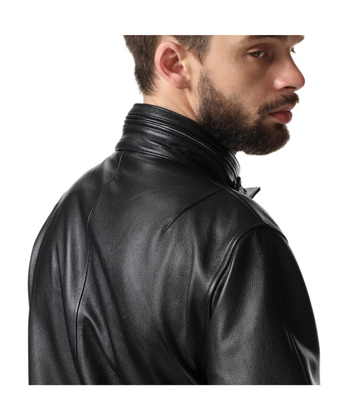 SOPHNET.（ソフネット）の「LEATHER STAND COLLAR JACKET（ブルゾン