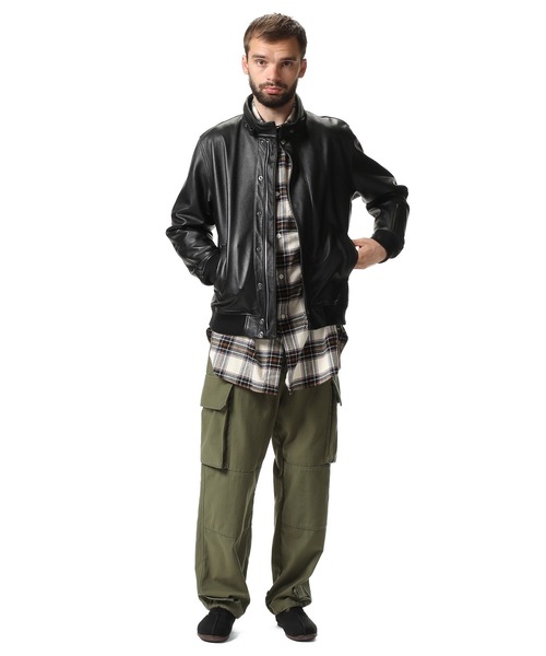 SOPHNET.（ソフネット）の「LEATHER STAND COLLAR JACKET（ブルゾン