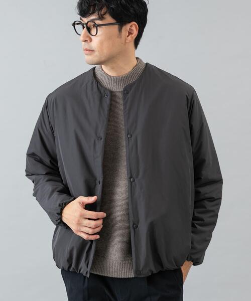 セール】『XLサイズあり』NOUVELLE中綿ノーカラーブルゾン（ブルゾン