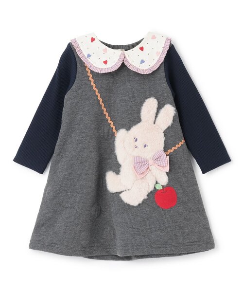 セール】うさぎポシェットワンピース（ワンピース）｜baby cheer