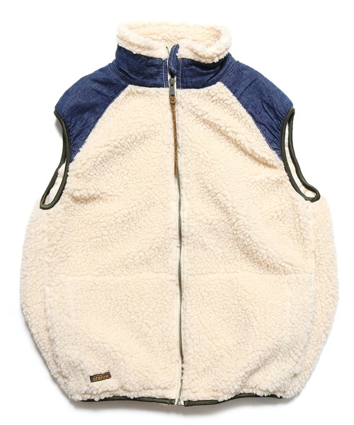 orSlow（オアスロウ）の「orSlow/オアスロウ FLEECE VEST ボアフリース