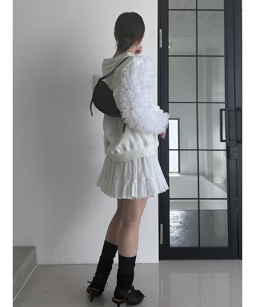 SNIDEL（スナイデル）の「コットンボリュームミニスカート（スカート