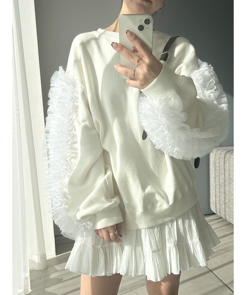 SNIDEL（スナイデル）の「コットンボリュームミニスカート（スカート