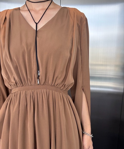 Ameri（アメリ）の「＜ZOZOTOWN限定＞FLARE LAP DETAIL DRESS