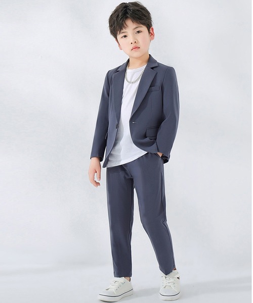 セール】キッズスーツ 長袖ジャケット+パンツ+長袖Tシャツ 3点セット