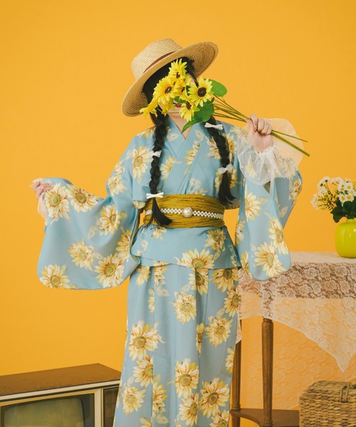 kutir（クティール）の「【クティールとレトロ】2wayレトロ浴衣セット