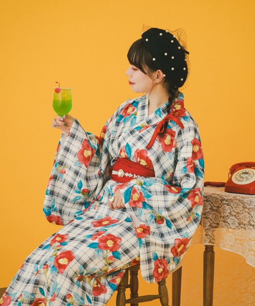 kutir（クティール）の「【クティールとレトロ】2wayレトロ浴衣セット