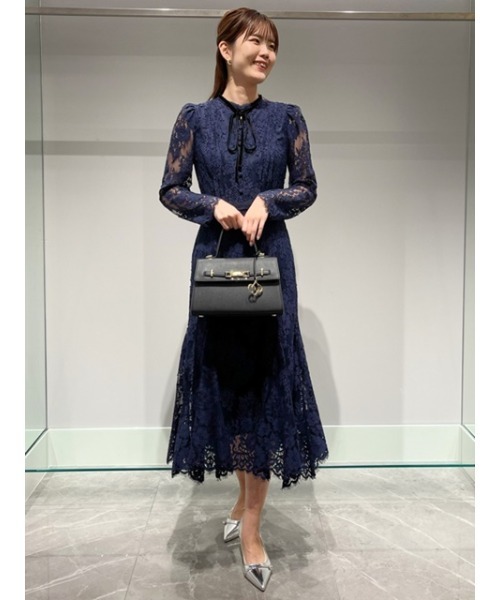 CELFORD（セルフォード）の「ボウタイレースワンピース（ワンピース