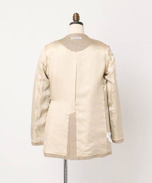 plage（プラージュ）の「【R'IAM】リネンノーカラージャケット（ノー