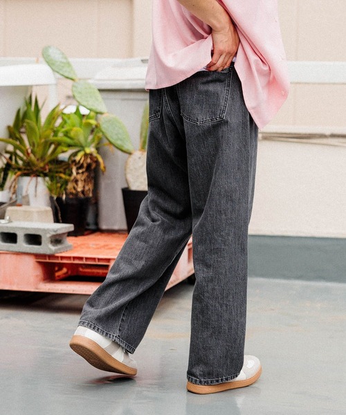 niko and（ニコアンド）の「ワイド5ポケットデニムパンツ【niko and