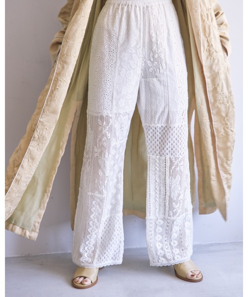 TODAYFUL（トゥデイフル）の「パッチワークレースパンツ（その他パンツ