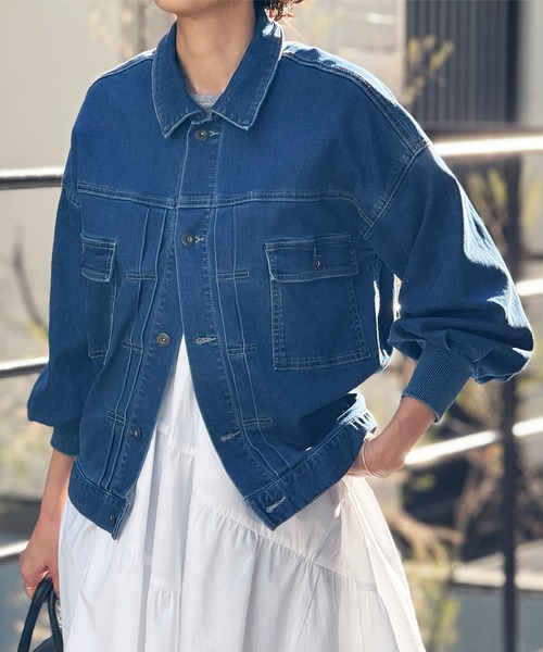 BEARDSLEY（ビアズリー）の「《FRIPIER》袖パフGジャン（デニム