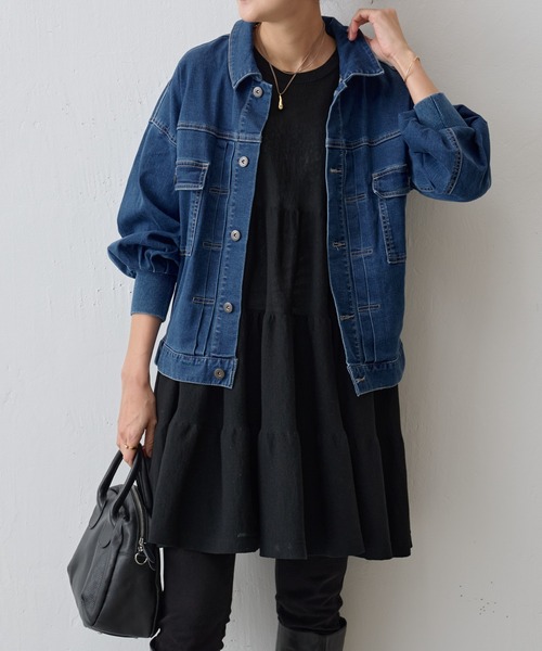 BEARDSLEY（ビアズリー）の「《FRIPIER》袖パフGジャン（デニム