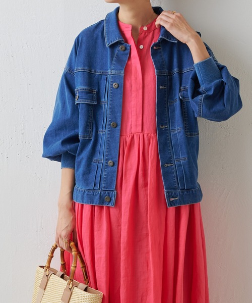 BEARDSLEY（ビアズリー）の「《FRIPIER》袖パフGジャン（デニム