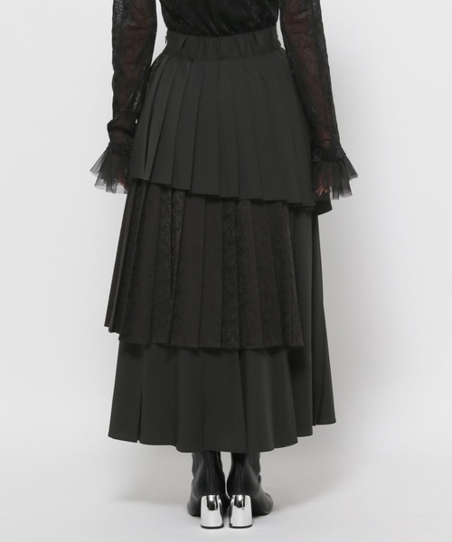 HARE（ハレ）の「アシメMIXプリーツスカート(HARE)（スカート）」 - WEAR