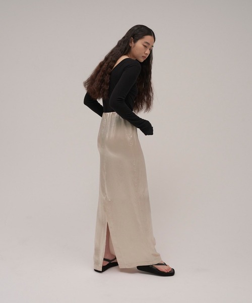 ENOF（イナフ）の「ace long straight skirt（スカート）」 - WEAR