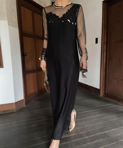 Ameri（アメリ）の「UND RENEE CUTWORK DRESS（ワンピース）」 - WEAR