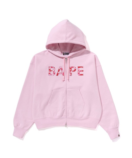 ABC CAMO CRYSTAL LOGO WIDE ZIP HOODIE（パーカー）｜A BATHING APE