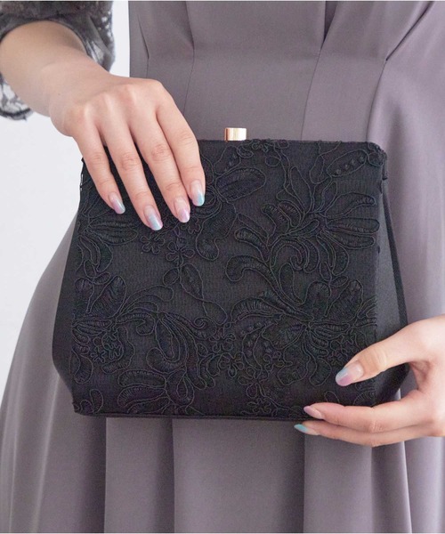 刺繍レースセレモニークラッチバッグ（クラッチバッグ）｜Dorry Doll