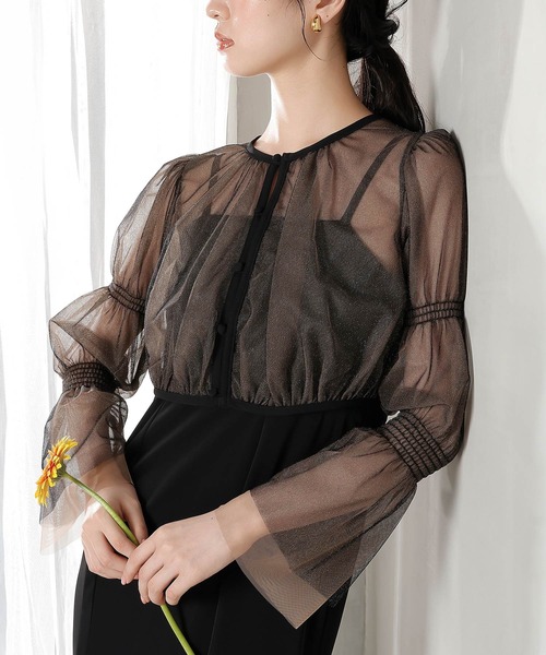 ラメチュールボレロ マーメイド キャミワンピース 2点セット