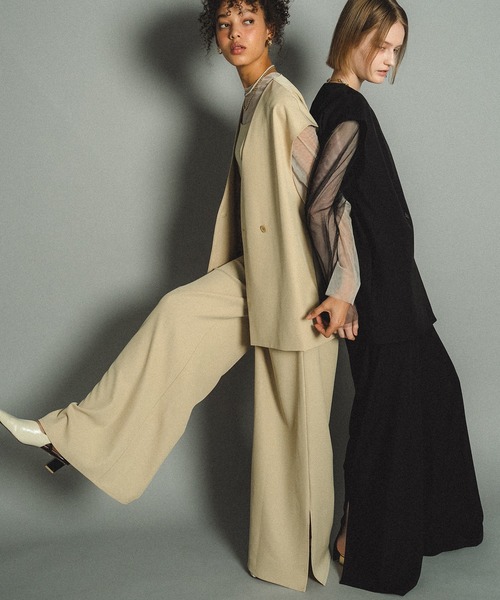 Manish vest setup（パンツドレス）｜et.UNiVER（エトユニベール）の