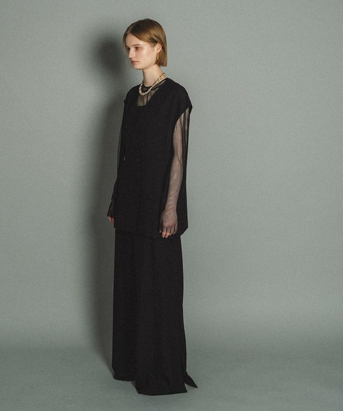 Manish vest setup（パンツドレス）｜et.UNiVER（エトユニベール）の