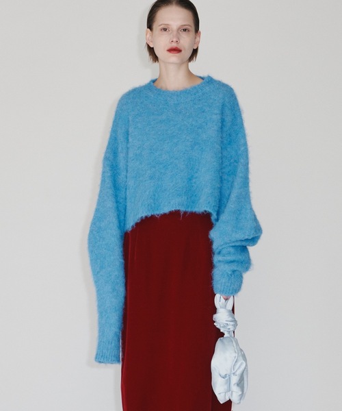 yae（ヤエ）の「Long sleeve shaggy knit/ロングスリーブシャギー