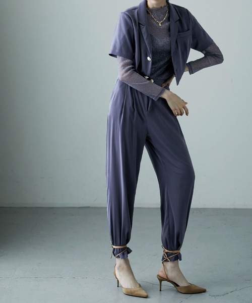 3 pieces ジャケット＆パンツ セットアップドレス（パンツドレス