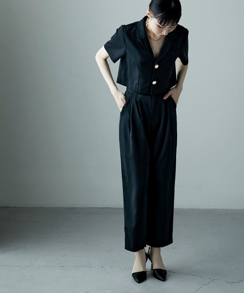 3 pieces ジャケット＆パンツ セットアップドレス（パンツドレス