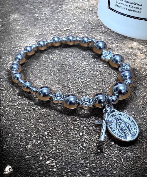 セール】メンズ シルバー ビーズ ブレスレット（ブレスレット