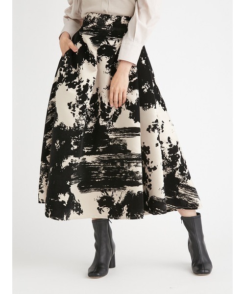 FRAY I.D（フレイアイディー）の「シャンブレーフロッキースカート