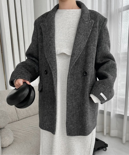 lawgy（ラウジー）の「handmade herringbone jacket outer