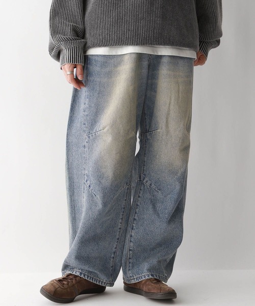 RAGEBLUE（レイジブルー）の「Vintage like denim curve pants