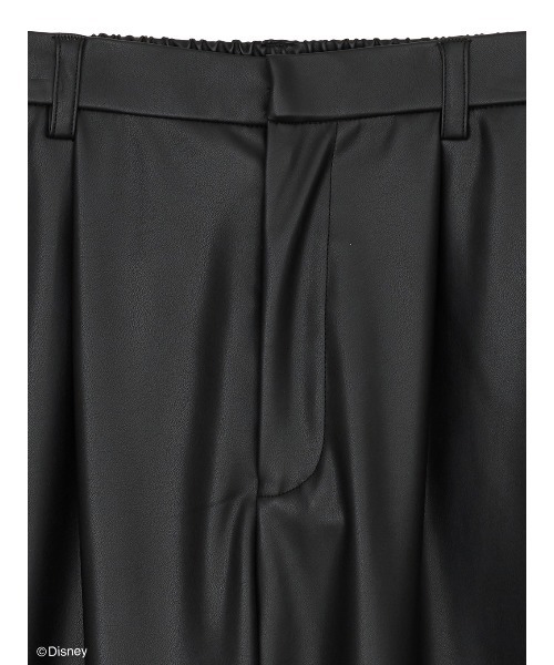 セール】Disney MICKEY TAG SYNTHETIC LEATHER PANTS（その他パンツ