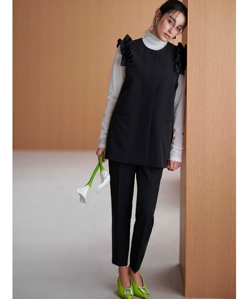 CELFORD（セルフォード）の「フリルスリーブジレ（その他アウター